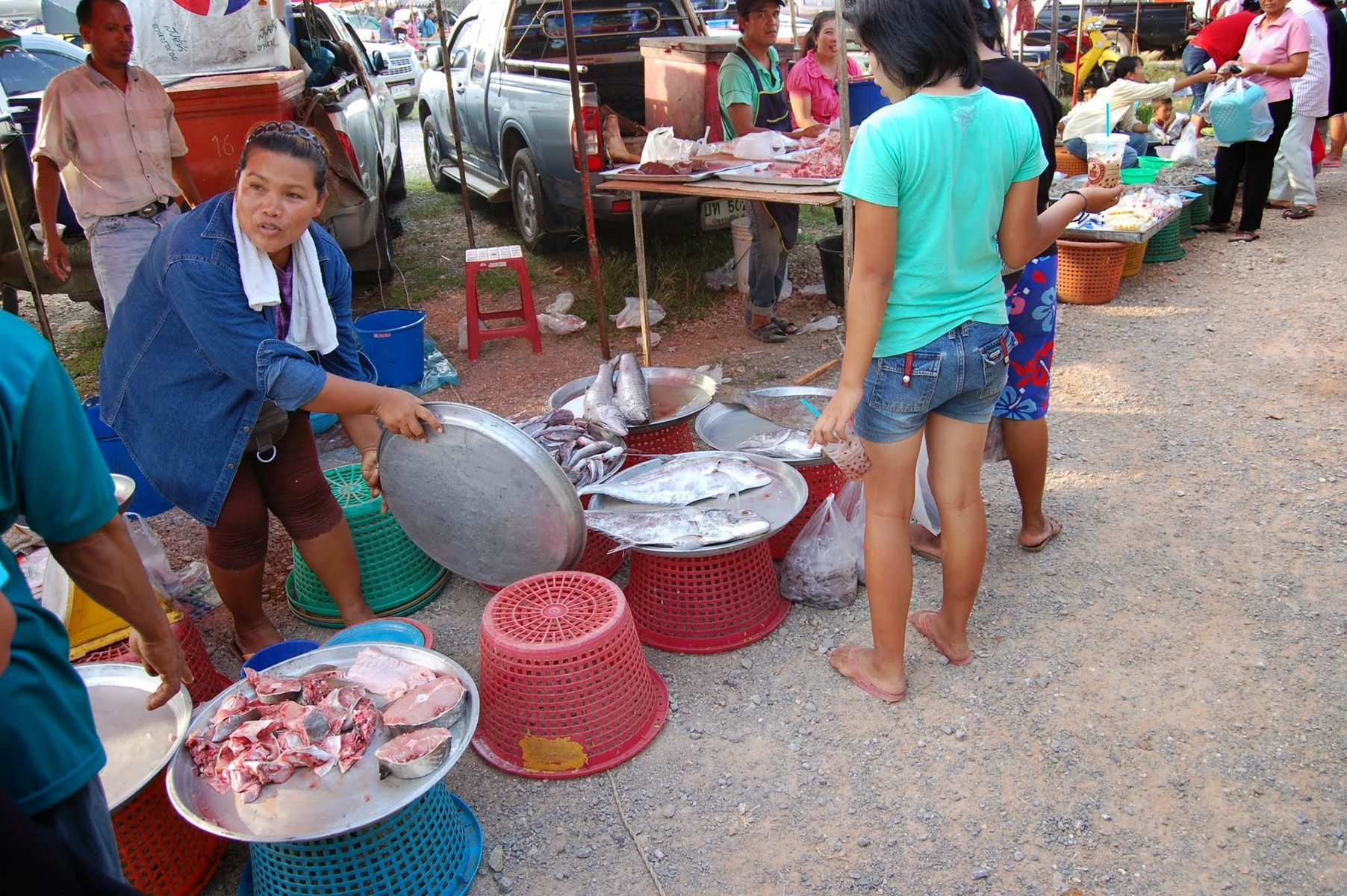 Marknad Ban Saphan 2008