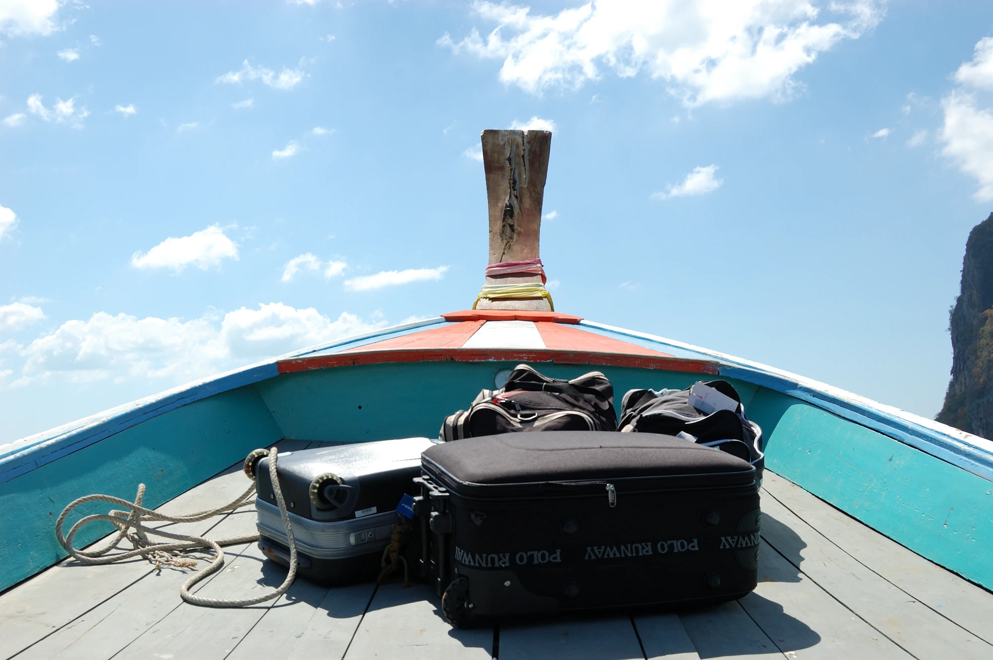 Allt bagage var med till Koh Kradan Allt bagage var med till Koh Kradan