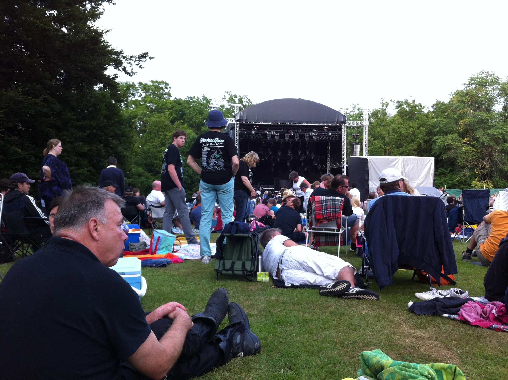 Inför konsert Status Quo, Christinehof Slott Inför konsert Status Quo, Christinehof Slott
