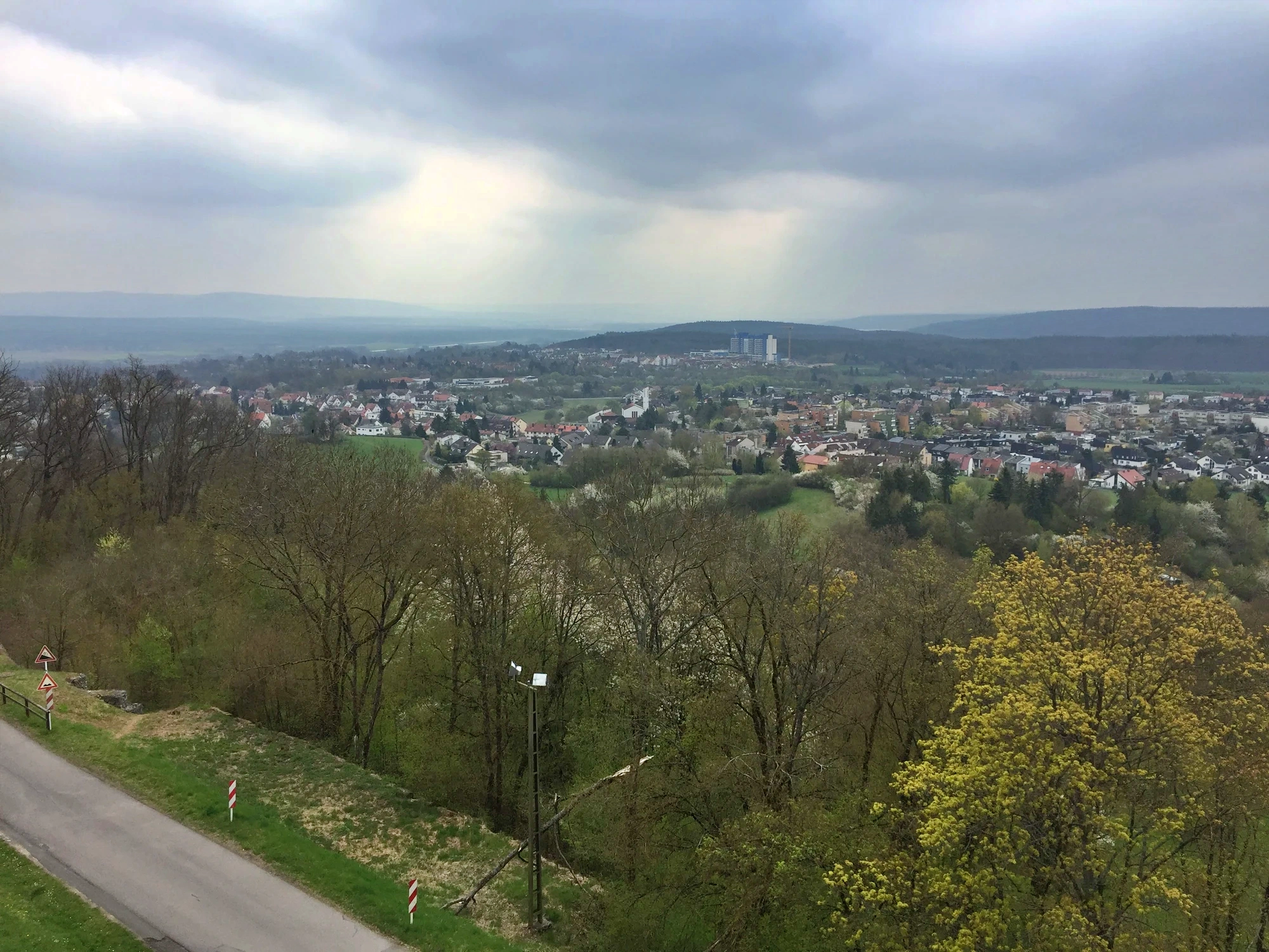 Vy över Bamberg från Altenburg