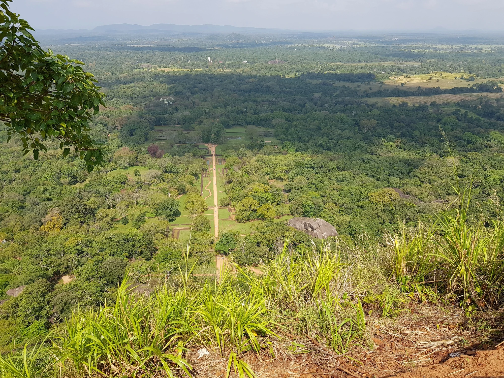 Utsikt från berget Sigiriya Utsikt från berget Sigiriya