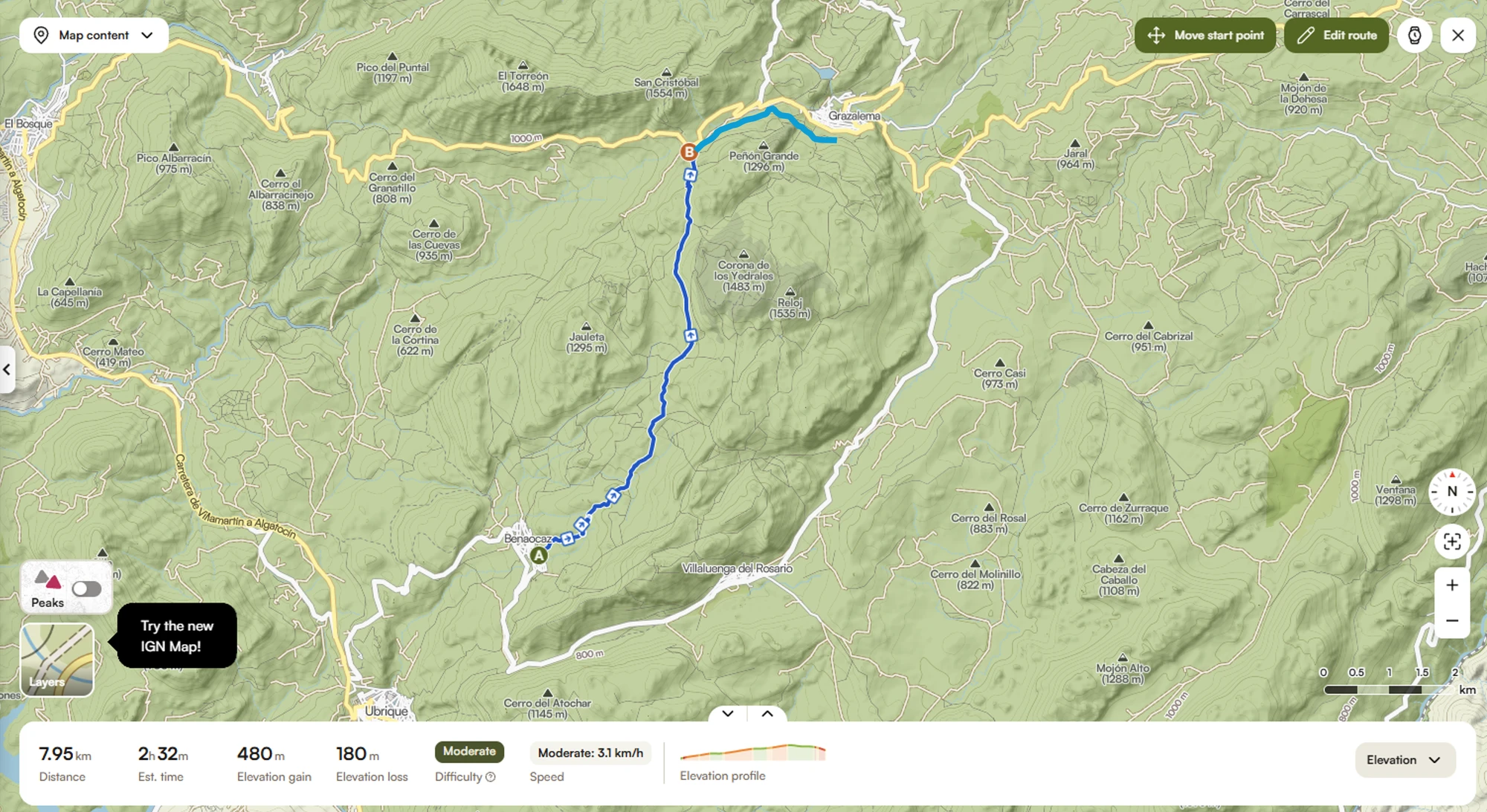 Vandring 1 Grazalema