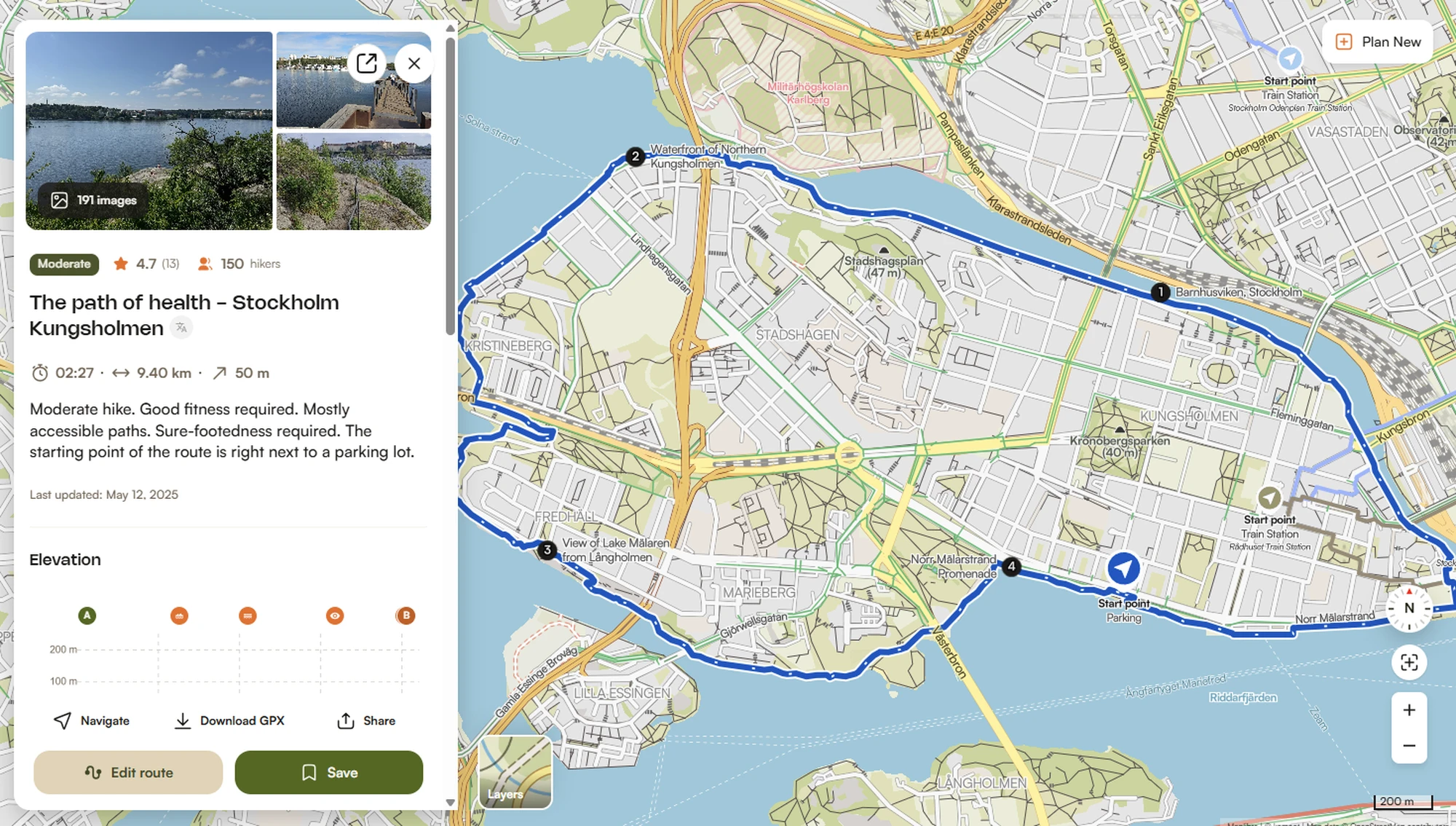 Kungsholmen komoot