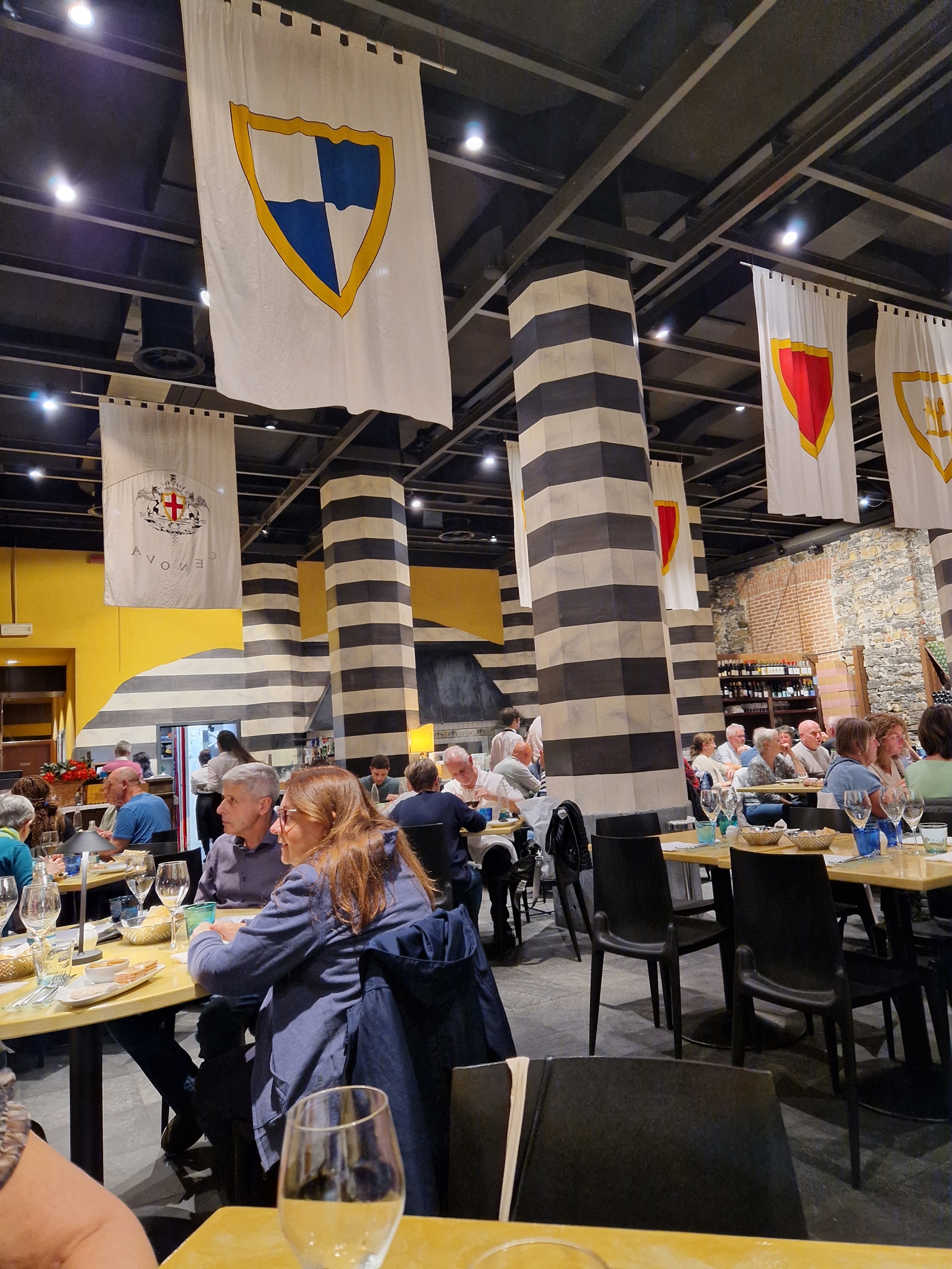 Tre Merli restaurang Genua
