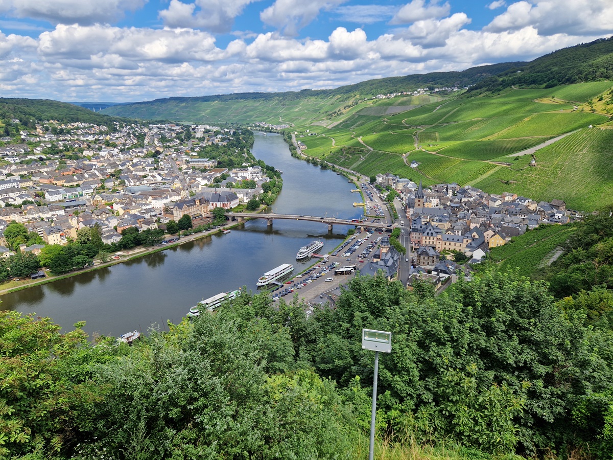 Vy från borgen Bernkastel
