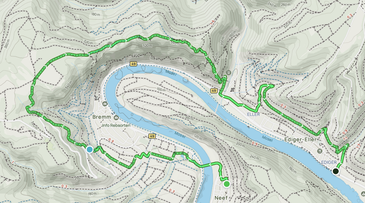 Vandring Carlmont klettersteig mellan Neef och Erdiger-Eller