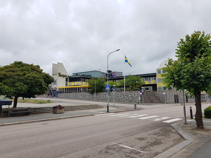 Osby med landmärket Borgen
