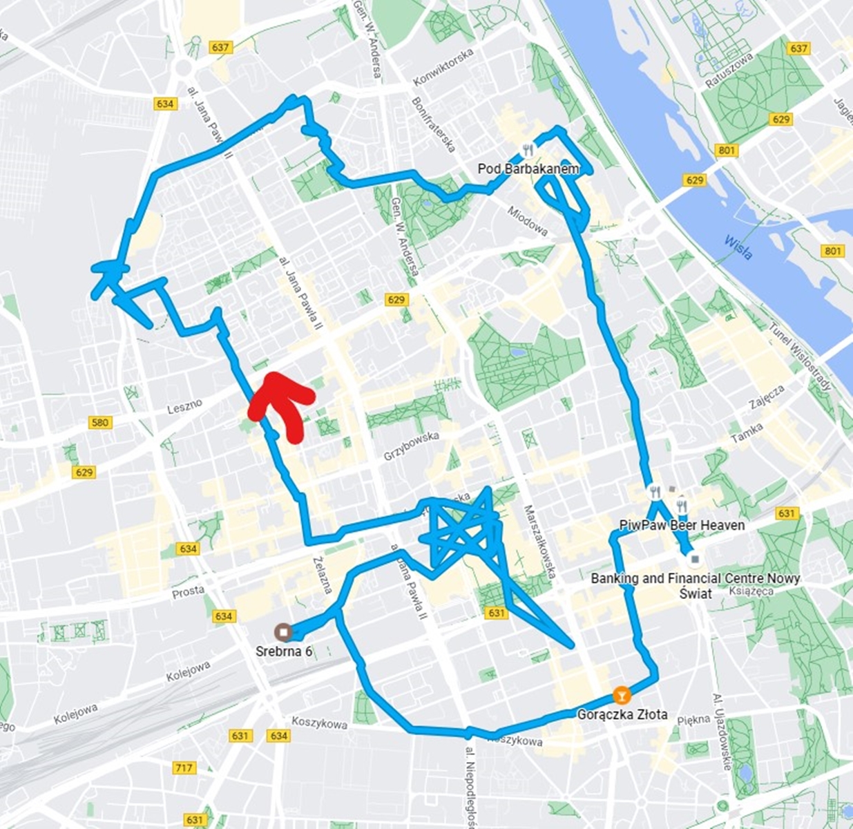 vandring fredag Warszawa Ghetto